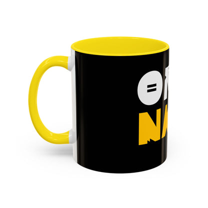 Coffee Omo Naija Accent Mug — Bold Black & Yellow Gamer Coffee Cup