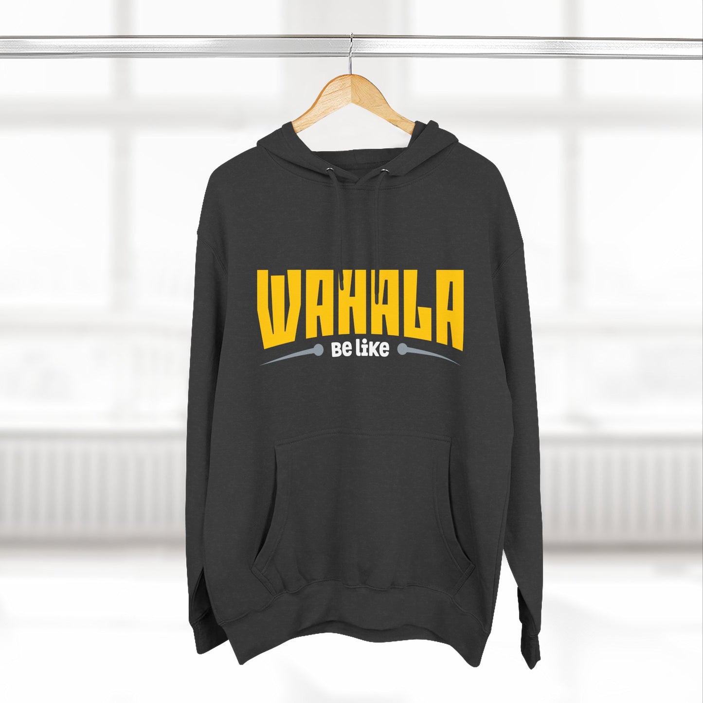 Wahalla be like Bicycle Fleece Hoodie | Great for Cyclists, Casual Wear, Gifts, Fall Fashion, Bike Festivals
