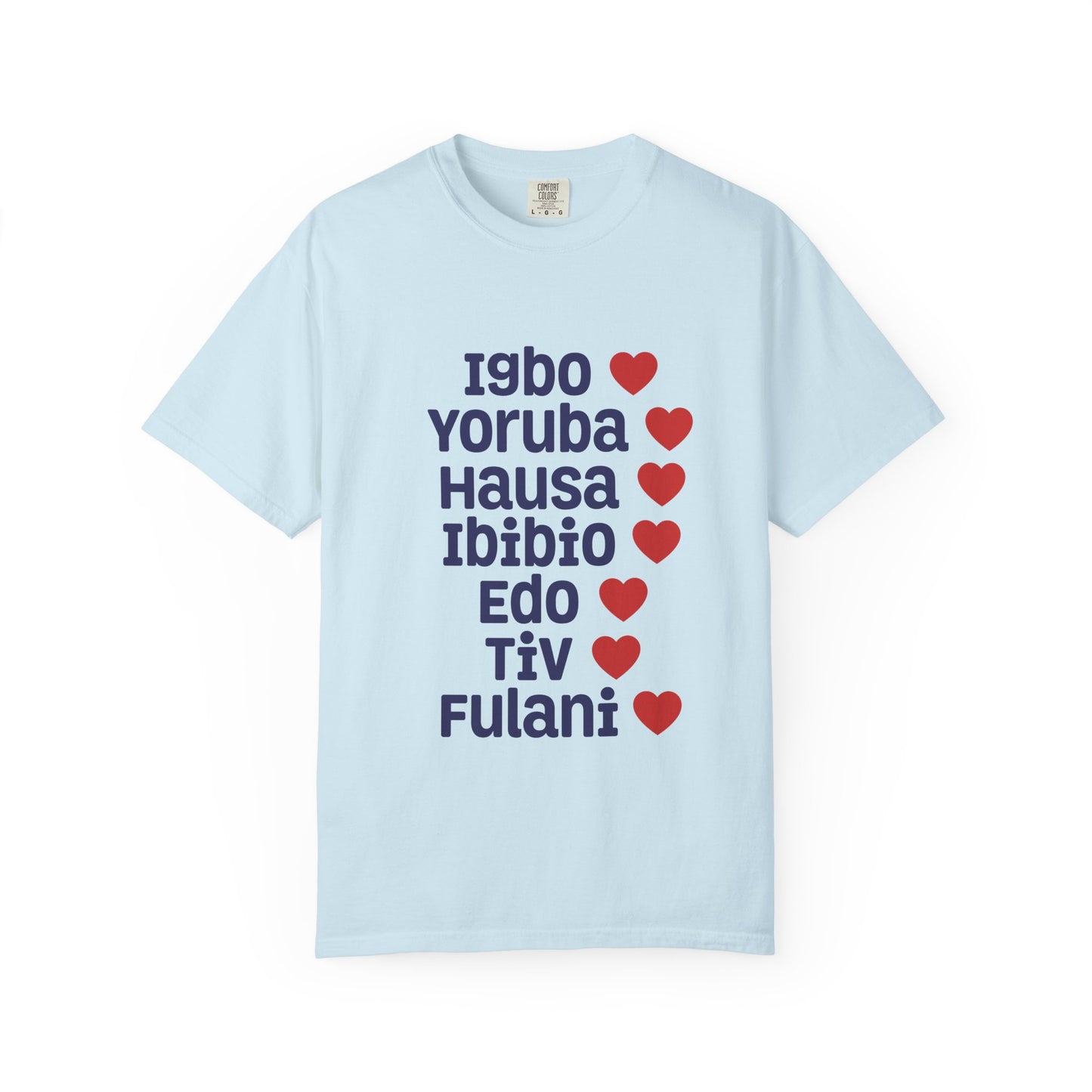 T-Shirt — Nigerian Ethnic Pride Tee (Igbo, Yoruba, Hausa, Ibibio, Edo, Tiv, Fulani)