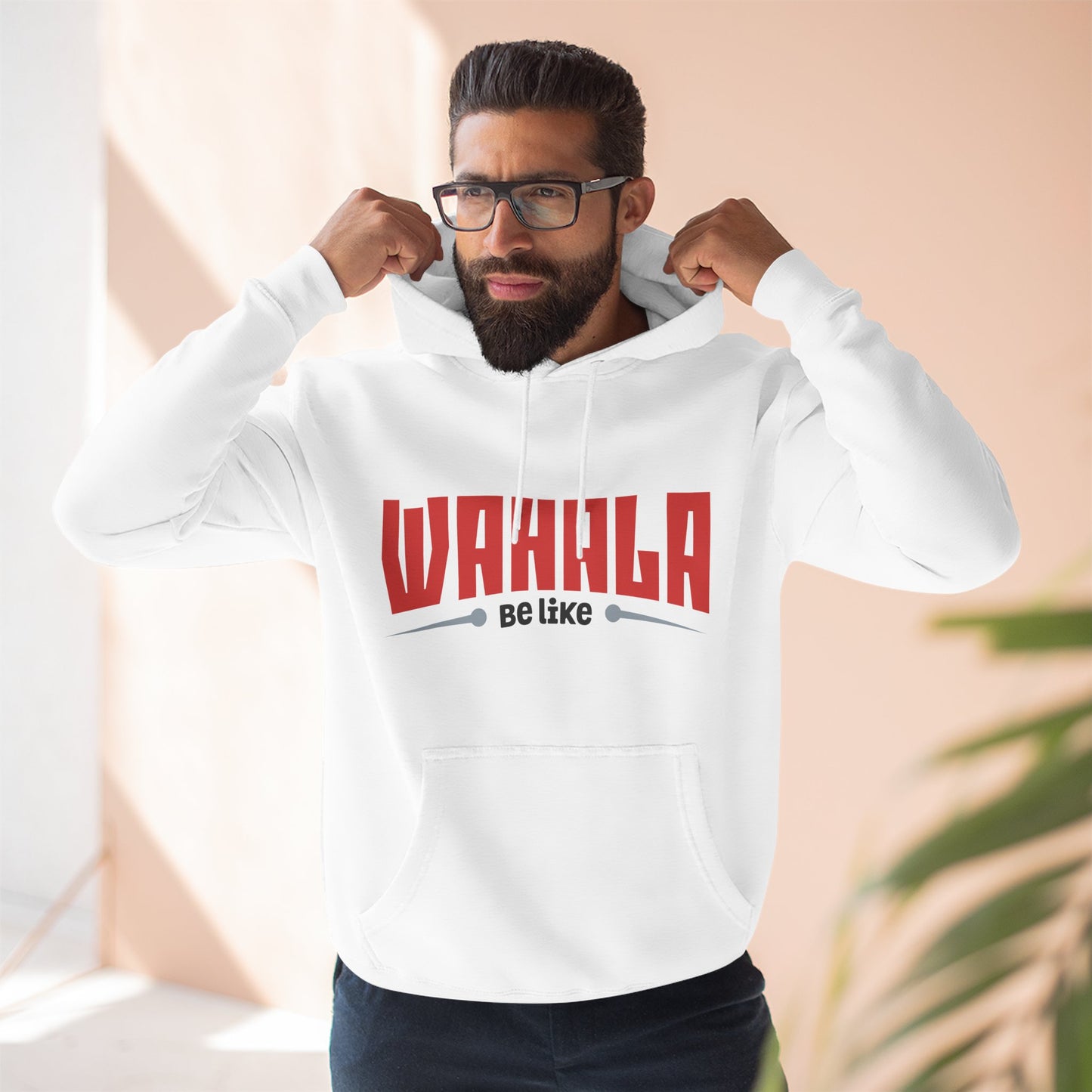Wahalla be like Bicycle Fleece Hoodie | Great for Cyclists, Casual Wear, Gifts, Fall Fashion, Bike Festivals