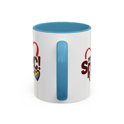 My Spec! Coffee Mug — Pride Heart & Rainbow Glasses Accent Mug