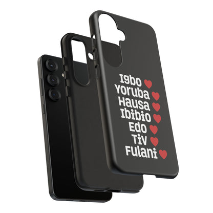 Phone Case — Nigerian Ethnic Pride Design (Igbo, Yoruba, Hausa, Ibibio, Edo, Tiv, Fulani)