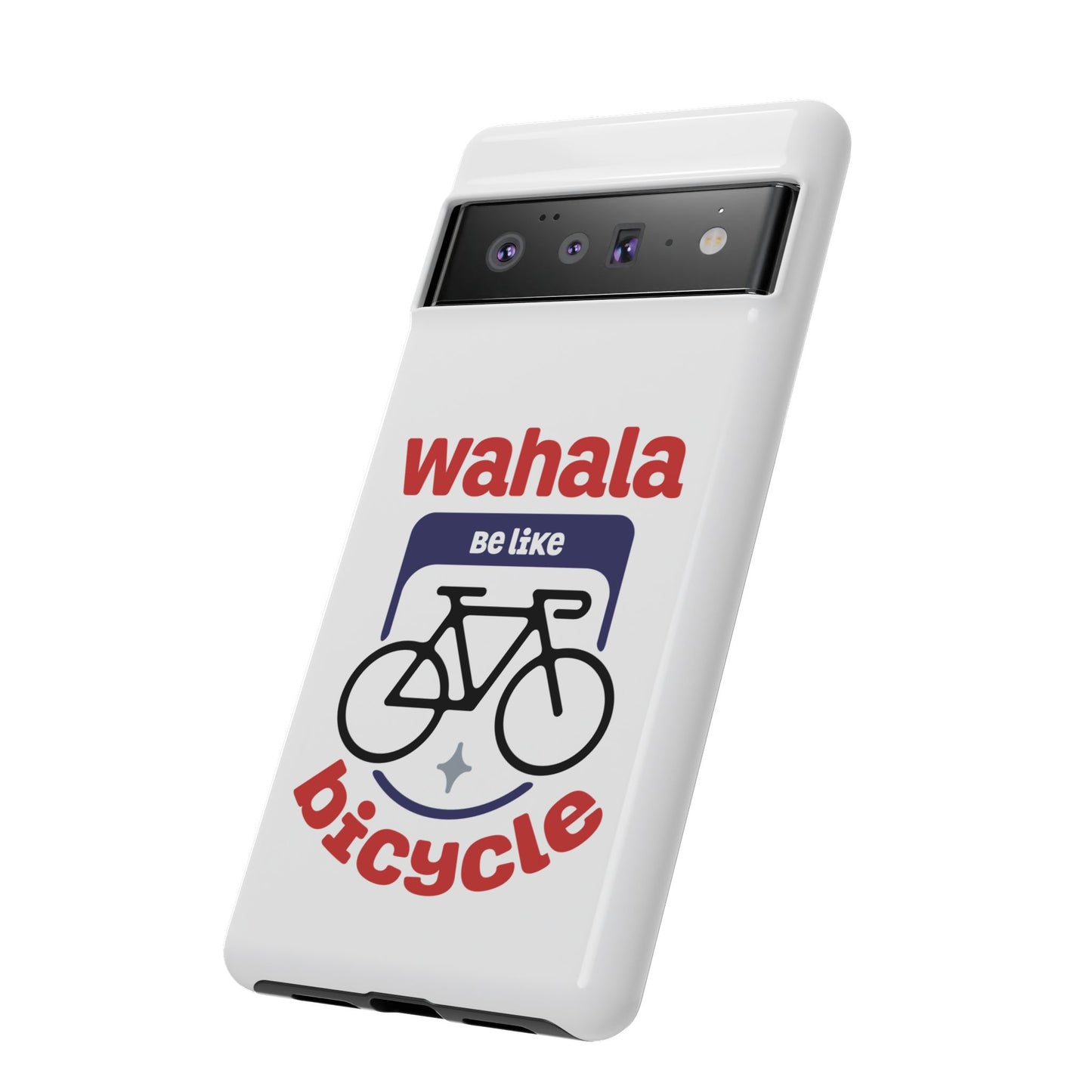 Phone Case | Wahala Be Like Bicycle Tough Cases | Gift for Cyclists | Funny Phone Cover | Trendy Cycling Accessories