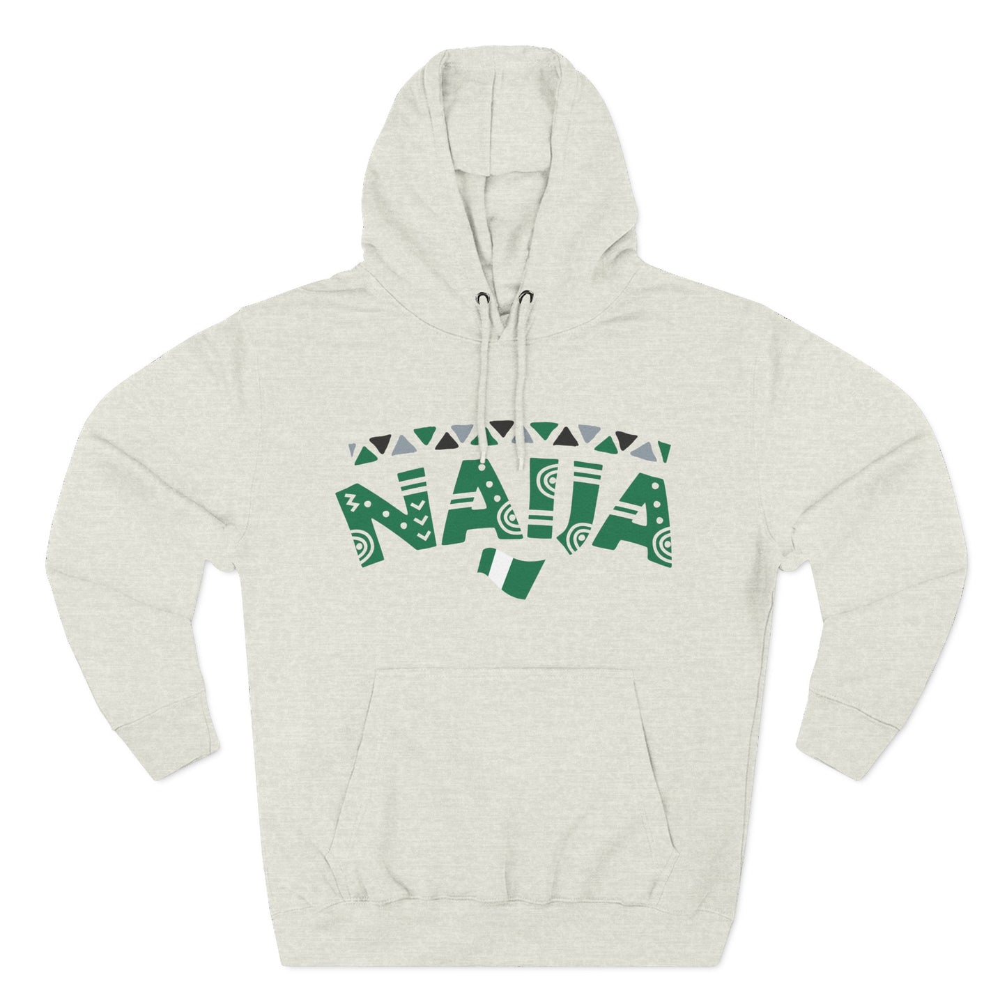 Nigeria Pride Fleece Hoodie - Celebrate Culture, Casual Style, Unisex Gift, Festivals, Comfortable Wear