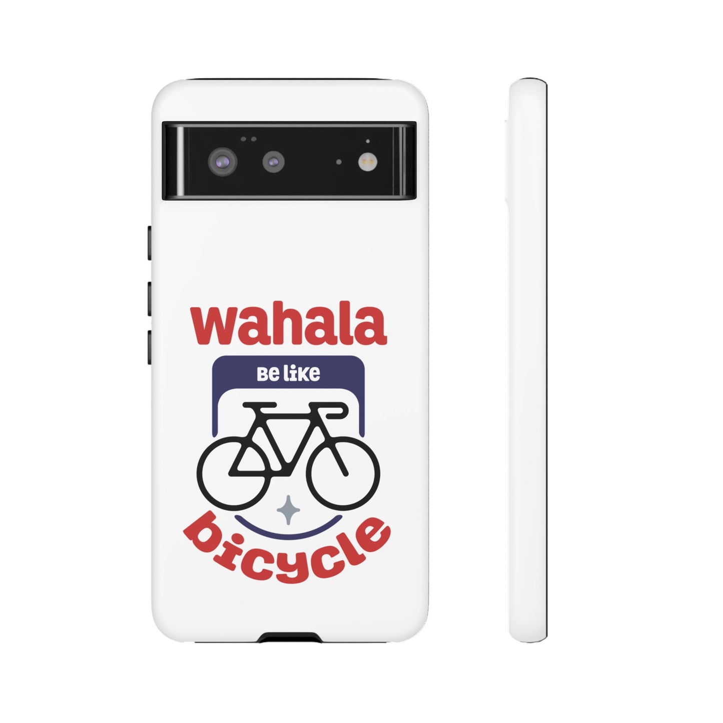 Phone Case | Wahala Be Like Bicycle Tough Cases | Gift for Cyclists | Funny Phone Cover | Trendy Cycling Accessories
