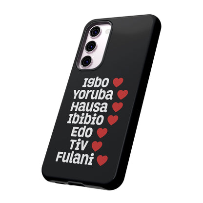 Phone Case — Nigerian Ethnic Pride Design (Igbo, Yoruba, Hausa, Ibibio, Edo, Tiv, Fulani)