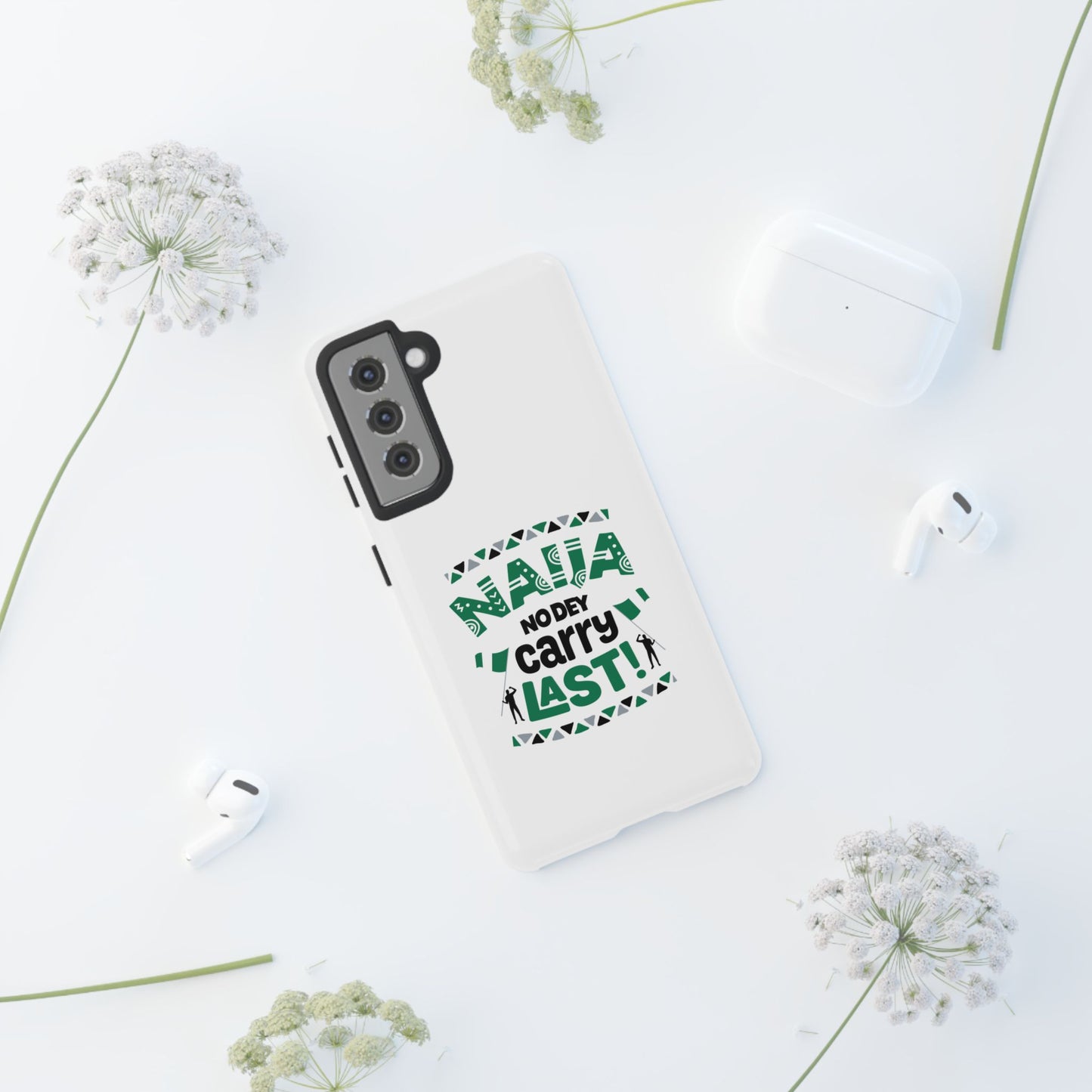 Nigerian-Inspired Tough Phone Case, Unique Gift, Trendy Accessory, Durable Protection, Fun Design for All Occasions