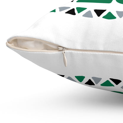 Nostalgic Cultural Square Pillow | Afrocentric Home Decor, Gift for Friends, Living Room Accent, Celebration Reminder, Cultural Pride