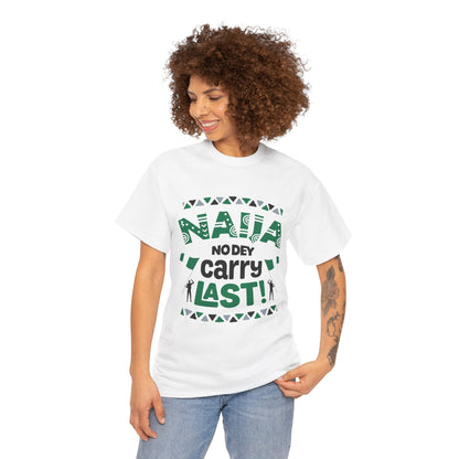 Nigerian Pride Unisex Heavy Cotton Tee, Fun Statement T-Shirt, Perfect for Casual Wear, Cultural Celebrations, Gift for Friends
