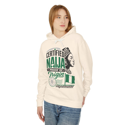 Certified Naija Hoodie — Nigerian Pride "Proof of Origin" Sweatshirt