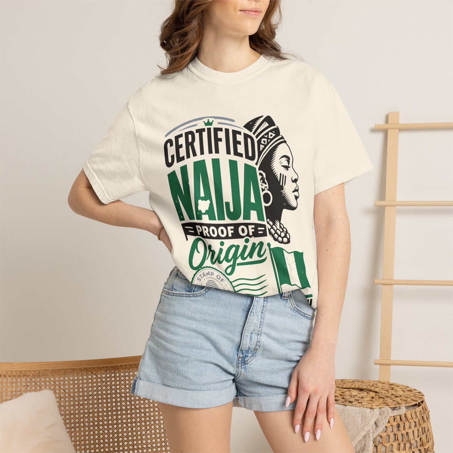 Certified Naija Proof of Origin Naija Style T-Shirt