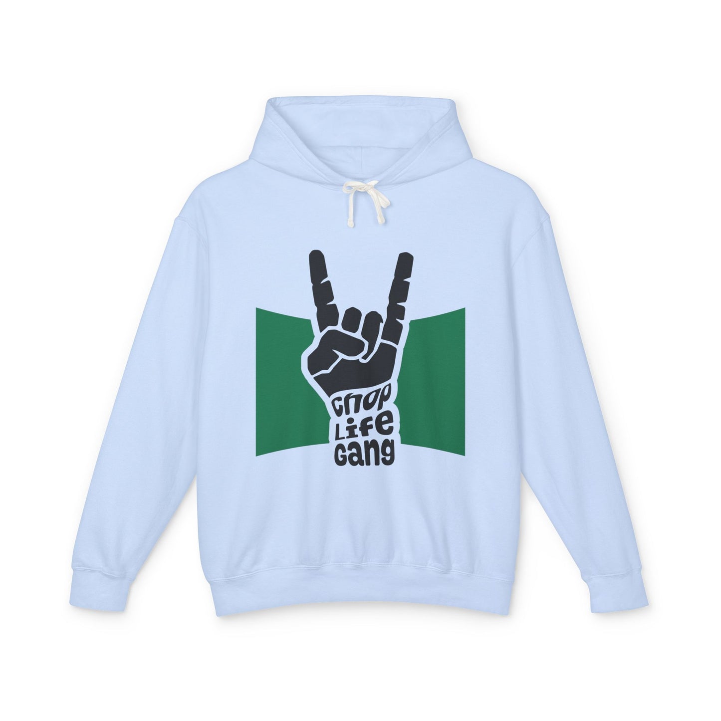 Hoodie — 'Chop Life Gang' Rock Hand Graphic Lightweight Hooded Sweatshirt