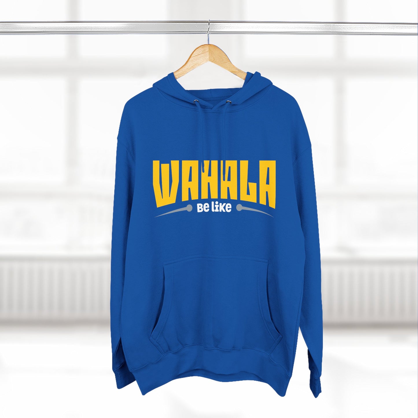 Wahalla be like Bicycle Fleece Hoodie | Great for Cyclists, Casual Wear, Gifts, Fall Fashion, Bike Festivals