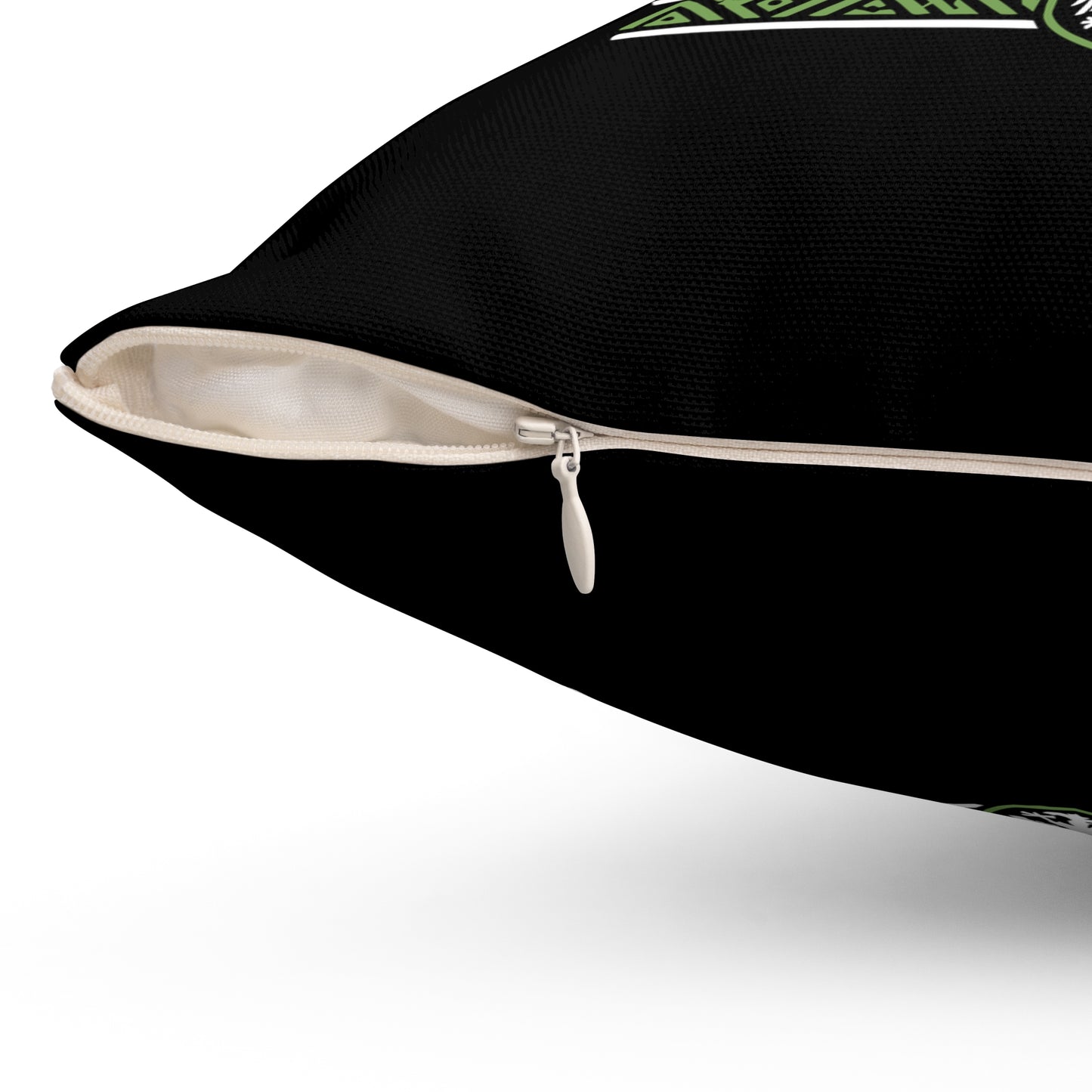Square Pillow — "Built Differently Naija Made" Nigerian Pride Decorative Cushion