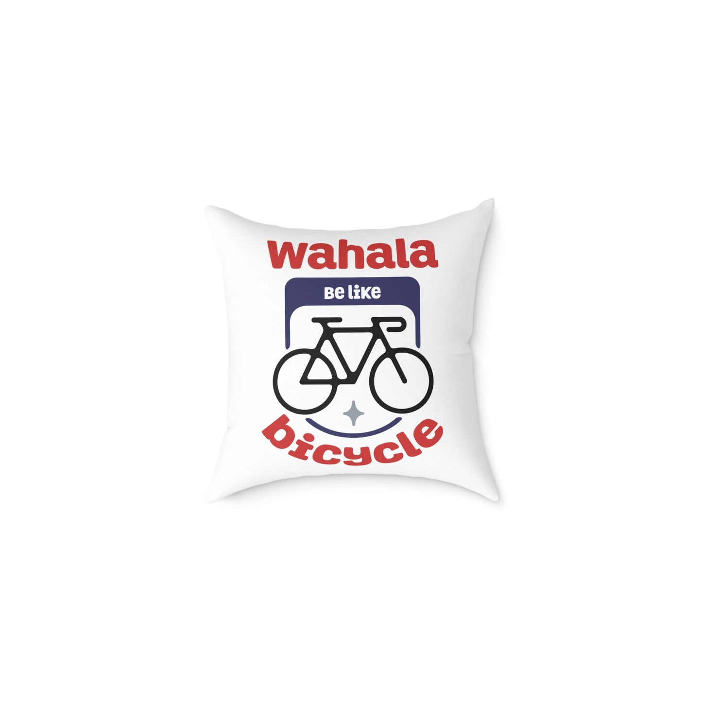 Wahala be like Bicycle-Themed Decorative Pillow, Fun and Whimsical Home Accent, Cycling Lover Gift, Couch Cushion, Modern Living Room Decor