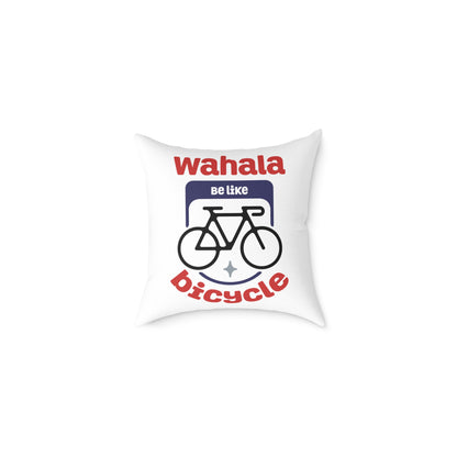 Wahala be like Bicycle-Themed Decorative Pillow, Fun and Whimsical Home Accent, Cycling Lover Gift, Couch Cushion, Modern Living Room Decor
