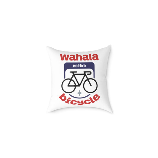Wahala be like Bicycle-Themed Decorative Pillow, Fun and Whimsical Home Accent, Cycling Lover Gift, Couch Cushion, Modern Living Room Decor