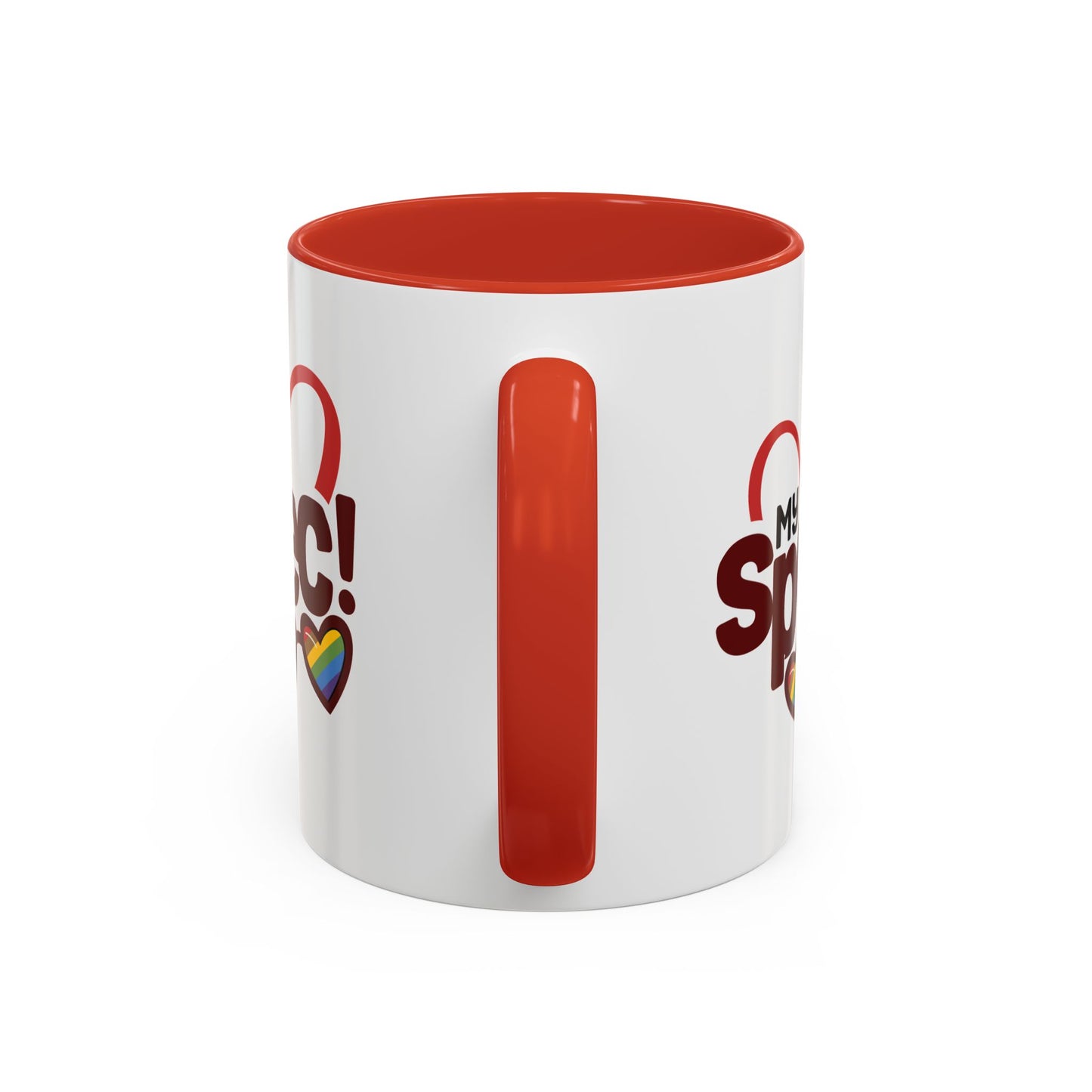 My Spec! Coffee Mug — Pride Heart & Rainbow Glasses Accent Mug