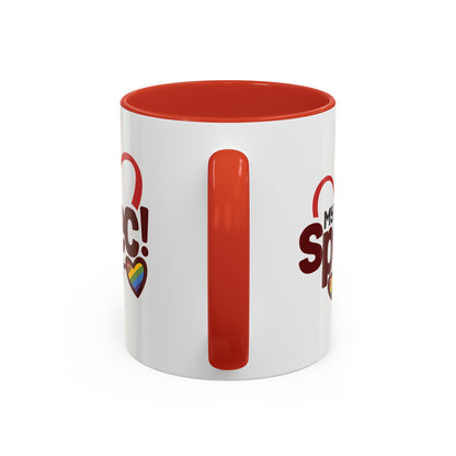 My Spec! Coffee Mug — Pride Heart & Rainbow Glasses Accent Mug