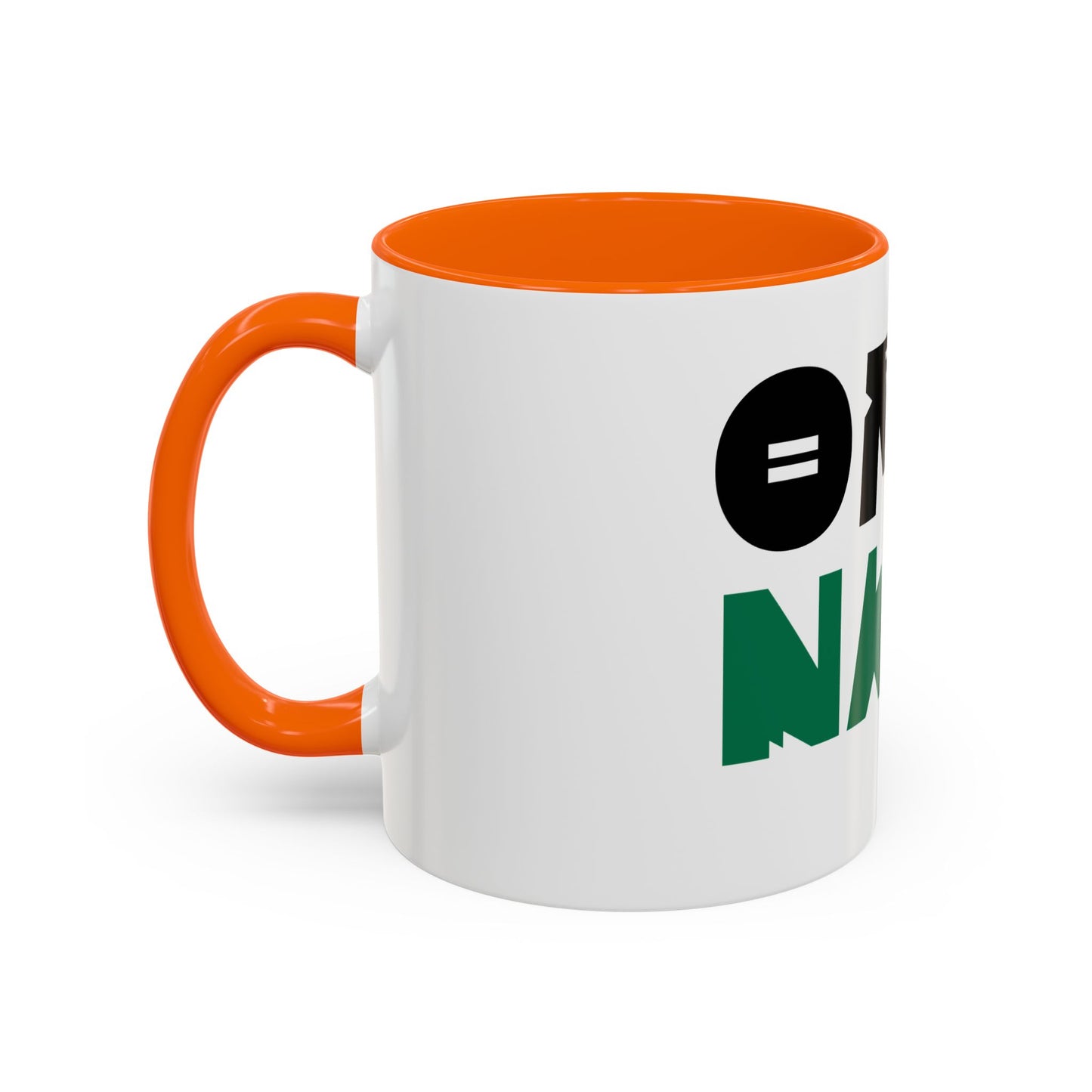 'OMO NAIJA' Accent Coffee Mug — Bold Green & Black