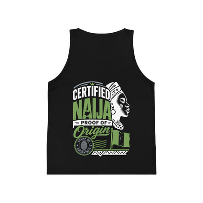 Certified Naija Kid's Jersey Tank Top – Proof of Origin Nigerian Pride
