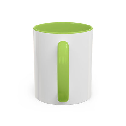 'OMO NAIJA' Accent Coffee Mug — Bold Green & Black