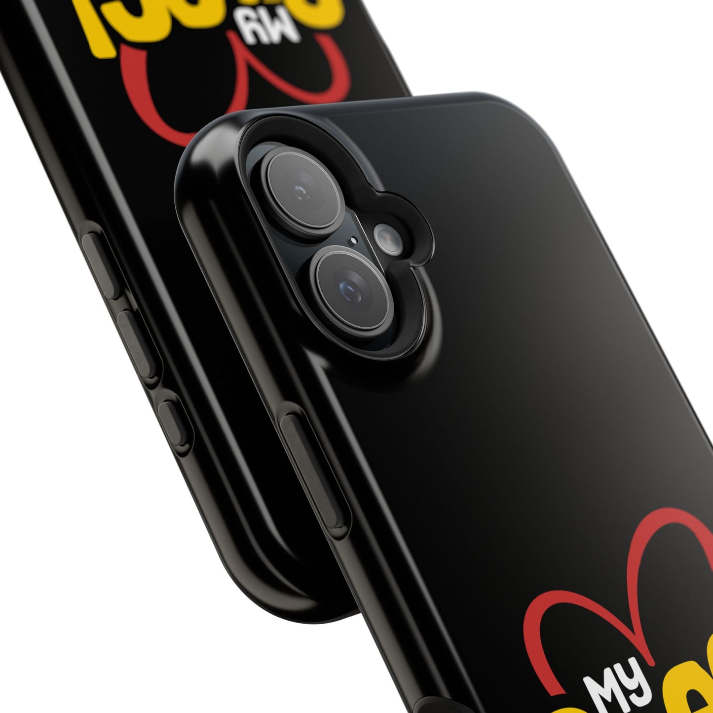 Magnetic Impact-Resistant Phone Case — “My Spec!” Heart & Rainbow Sunglasses Design