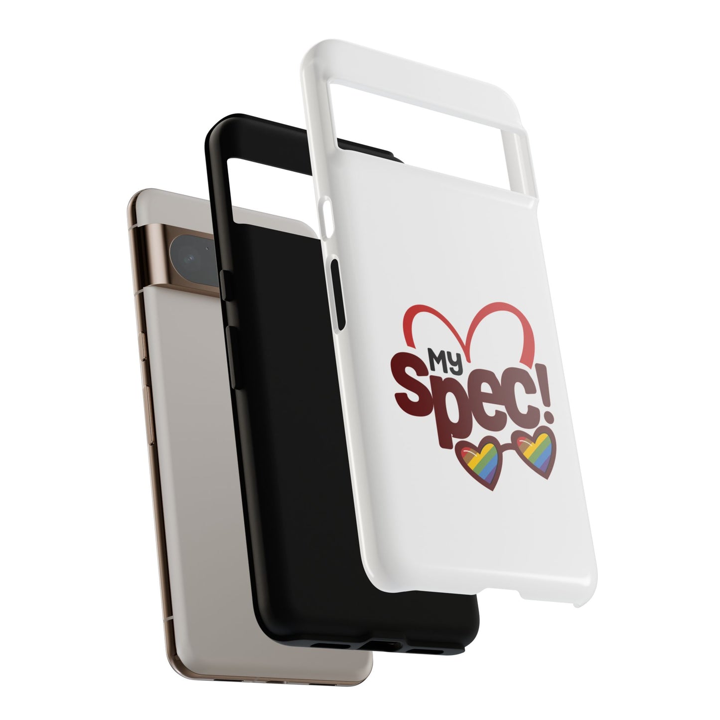 My Spec! Phone Case — Rainbow Heart Protective Case