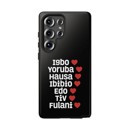 Phone Case — Nigerian Ethnic Pride Design (Igbo, Yoruba, Hausa, Ibibio, Edo, Tiv, Fulani)