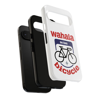 Phone Case | Wahala Be Like Bicycle Tough Cases | Gift for Cyclists | Funny Phone Cover | Trendy Cycling Accessories
