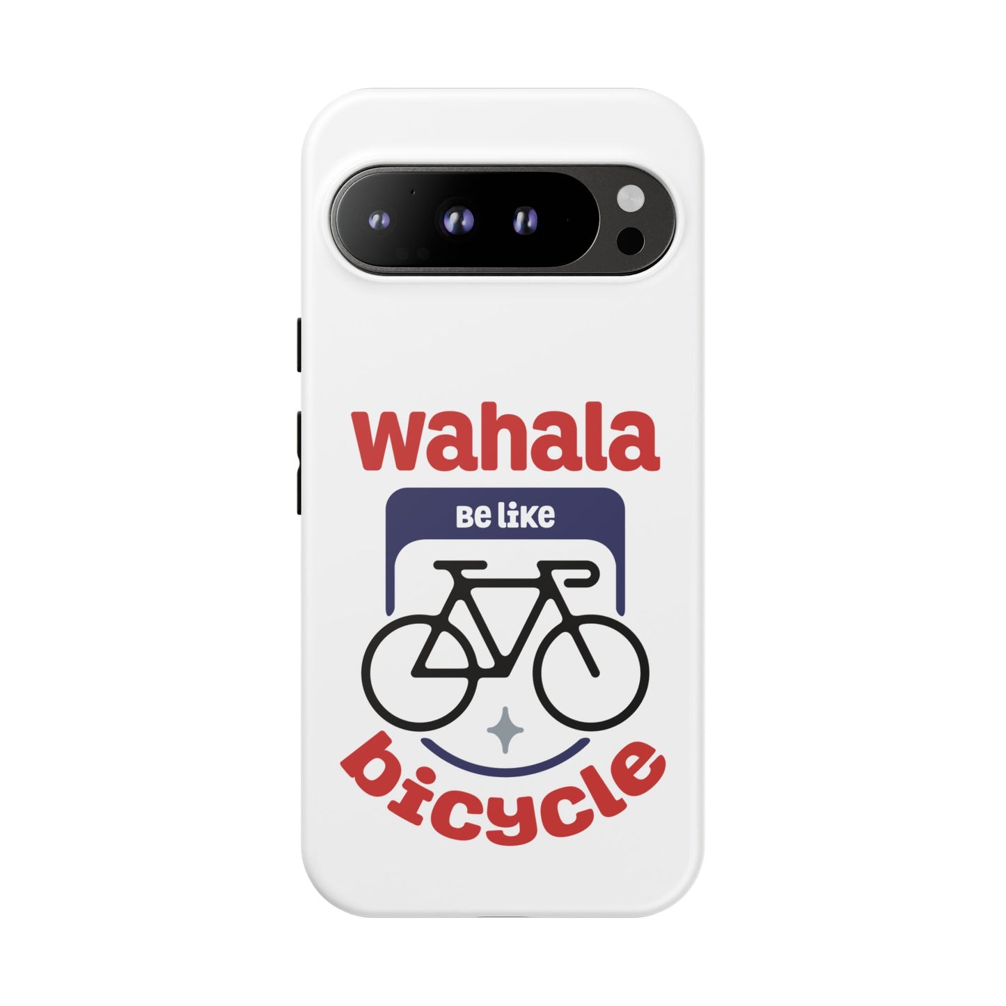 Phone Case | Wahala Be Like Bicycle Tough Cases | Gift for Cyclists | Funny Phone Cover | Trendy Cycling Accessories