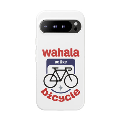 Phone Case | Wahala Be Like Bicycle Tough Cases | Gift for Cyclists | Funny Phone Cover | Trendy Cycling Accessories