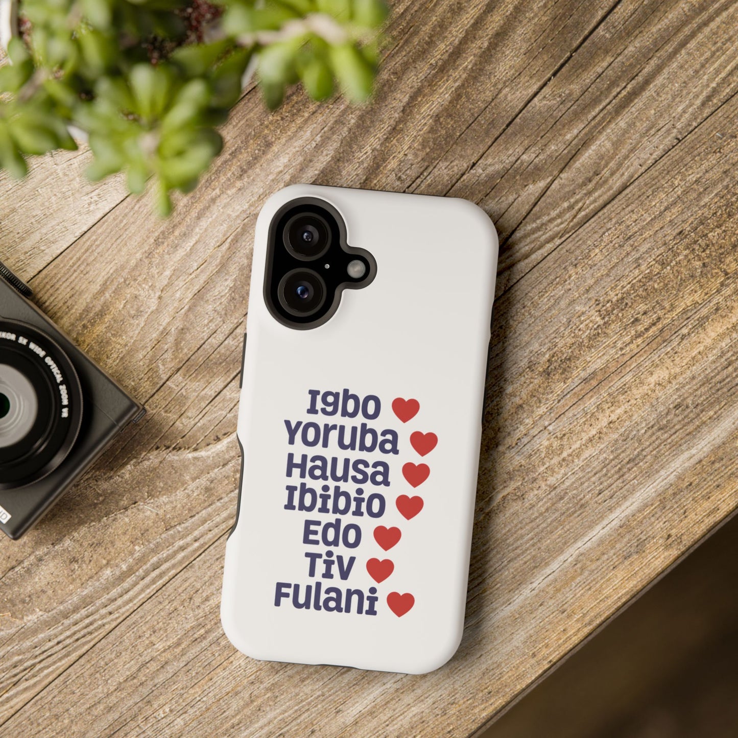 Phone Case — Nigerian Ethnic Pride List (Igbo, Yoruba, Hausa, Ibibio, Edo, Tiv, Fulani)