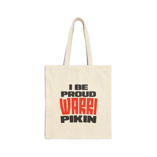 Canvas Tote Bag — I Be Proud Wrek Pikin Graphic Grocery & Market Tote