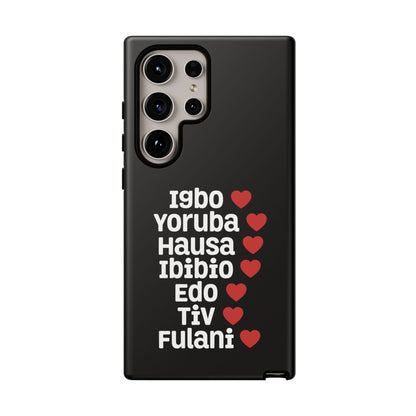 Phone Case — Nigerian Ethnic Pride Design (Igbo, Yoruba, Hausa, Ibibio, Edo, Tiv, Fulani)