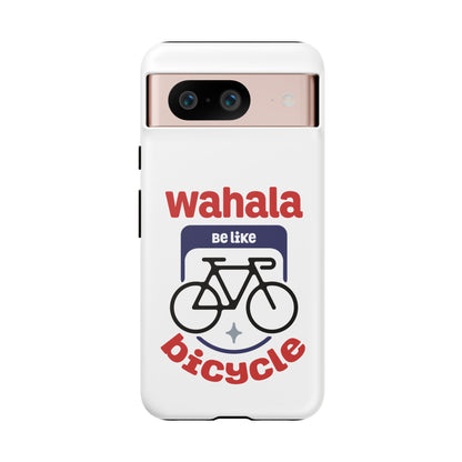 Phone Case | Wahala Be Like Bicycle Tough Cases | Gift for Cyclists | Funny Phone Cover | Trendy Cycling Accessories