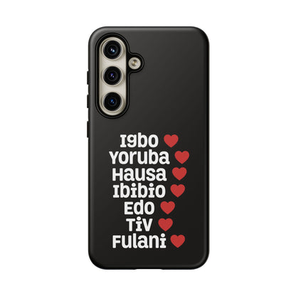 Phone Case — Nigerian Ethnic Pride Design (Igbo, Yoruba, Hausa, Ibibio, Edo, Tiv, Fulani)