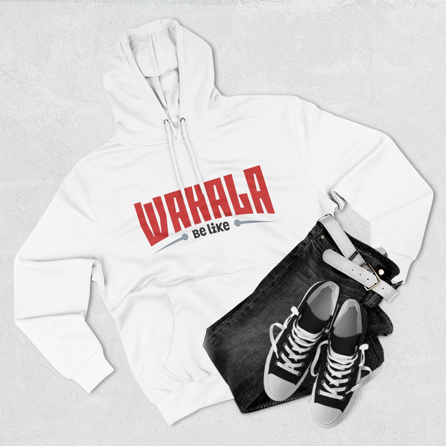 Wahalla be like Bicycle Fleece Hoodie | Great for Cyclists, Casual Wear, Gifts, Fall Fashion, Bike Festivals