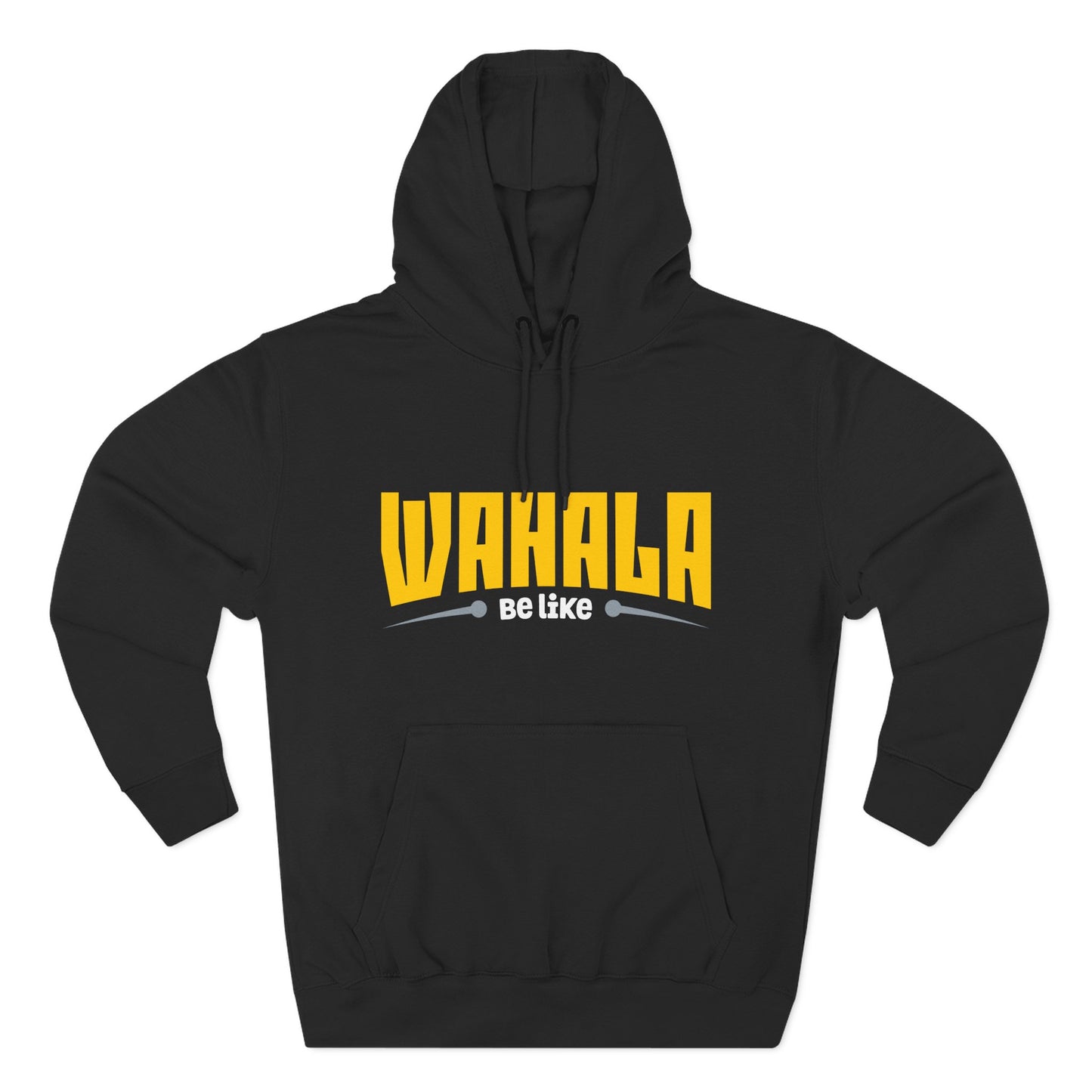 Wahalla be like Bicycle Fleece Hoodie | Great for Cyclists, Casual Wear, Gifts, Fall Fashion, Bike Festivals