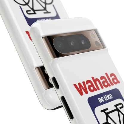 Phone Case | Wahala Be Like Bicycle Tough Cases | Gift for Cyclists | Funny Phone Cover | Trendy Cycling Accessories
