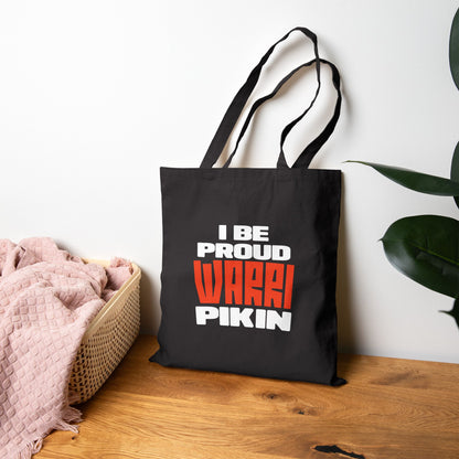 Canvas Tote Bag — I Be Proud Wrek Pikin Graphic Grocery & Market Tote