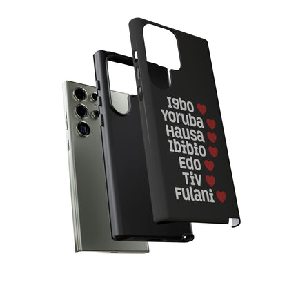 Phone Case — Nigerian Ethnic Pride Design (Igbo, Yoruba, Hausa, Ibibio, Edo, Tiv, Fulani)