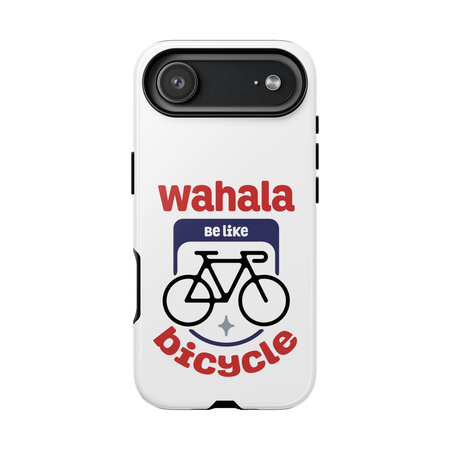 Phone Case | Wahala Be Like Bicycle Tough Cases | Gift for Cyclists | Funny Phone Cover | Trendy Cycling Accessories