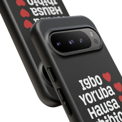 Phone Case — Nigerian Ethnic Pride Design (Igbo, Yoruba, Hausa, Ibibio, Edo, Tiv, Fulani)